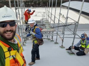 Scaffolding Solutions employees at a worksite